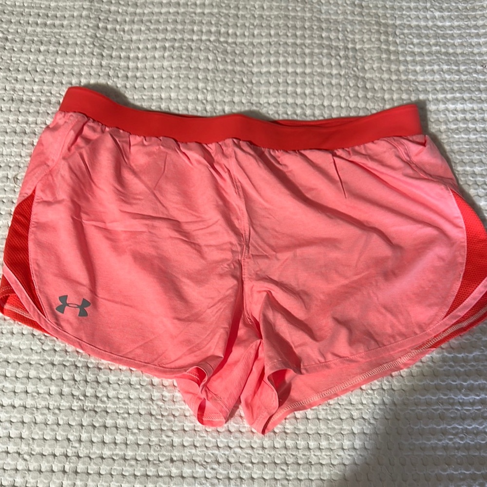 Under Armour Coral Pink Women's Athletic Running Shorts